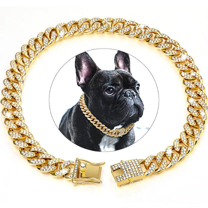 UnleashGo™ Diamond Cuban Pet Collar